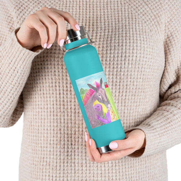 "I Choose To Be Happy" 22oz Vacuum Insulated Bottle