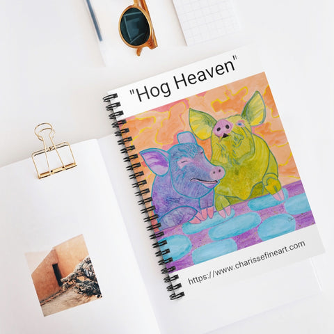 "Hog Heaven" Spiral Notebook - Ruled Line