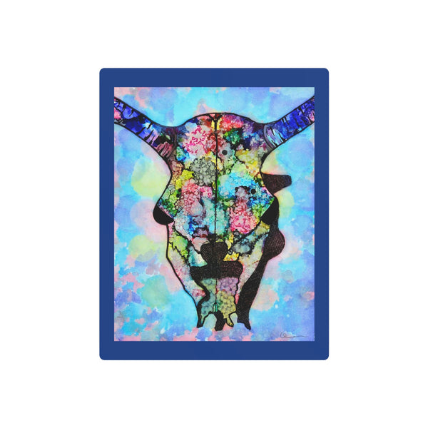 Cow Skull Metal Art Sign
