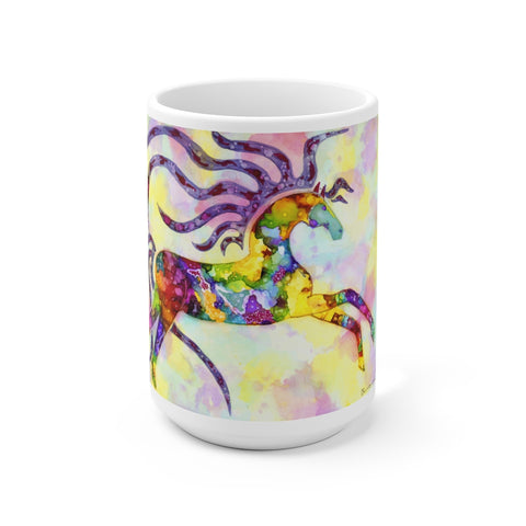 "Dancing Horse" Ceramic Mug 15oz