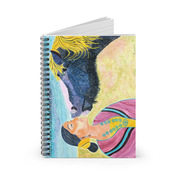 "Forget Me Not" Spiral Notebook - Ruled Line