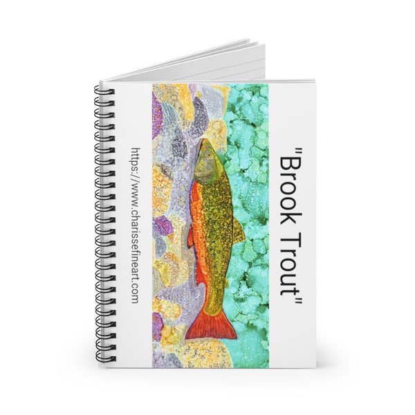 "Brook Trout" Spiral Notebook - Ruled Line