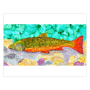 "Brook Trout" Folded Greeting Card