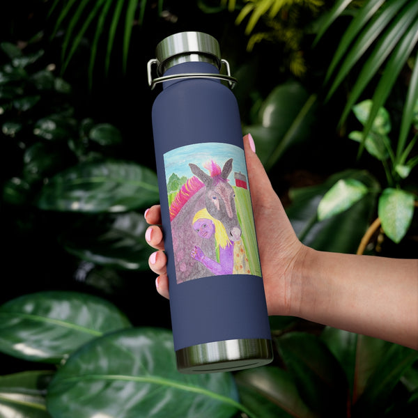 "I Choose To Be Happy" 22oz Vacuum Insulated Bottle